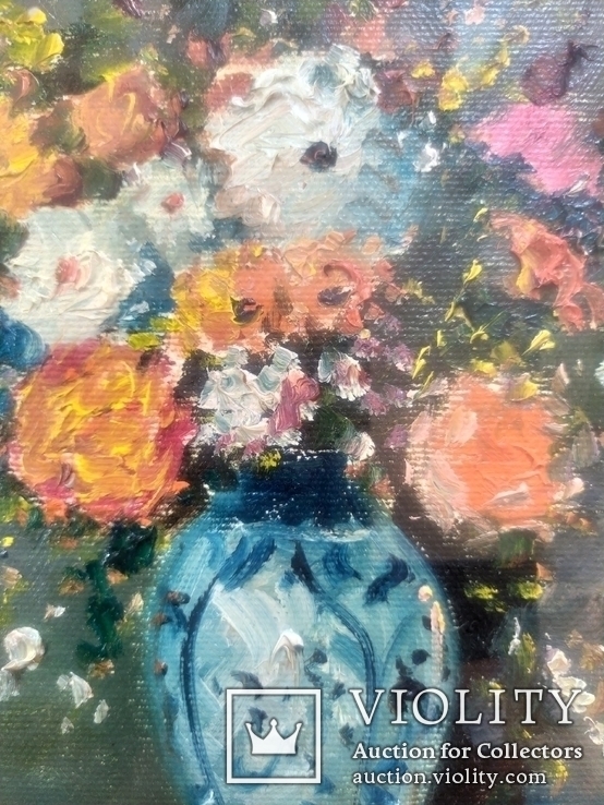 Картина Luciano Valeriani (Италия) Ваза с цветами, фото №7