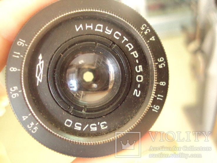 Фотоаппарат зенит - в объектив индустар-50-2 с чехлом, фото №10