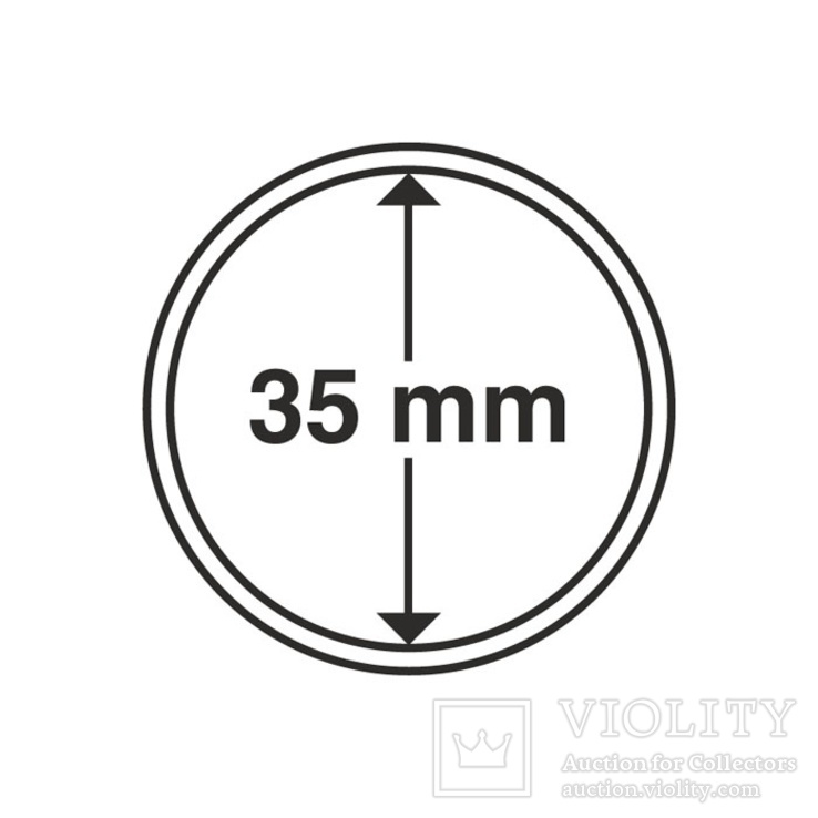 Круглые капсулы для монет, внут. диаметры 14-41 мм, Leuchtturm, фото №8