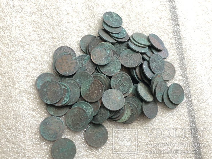 Клад мідних царських монет ( 1655 штук ), фото №12