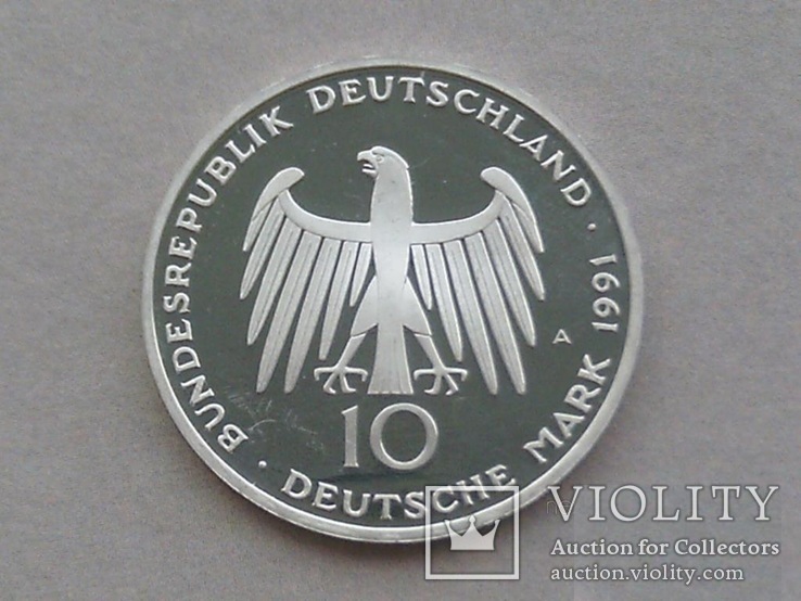 10 марок 1991 А 200 річчя Бранденбурзьких воріт., фото №5
