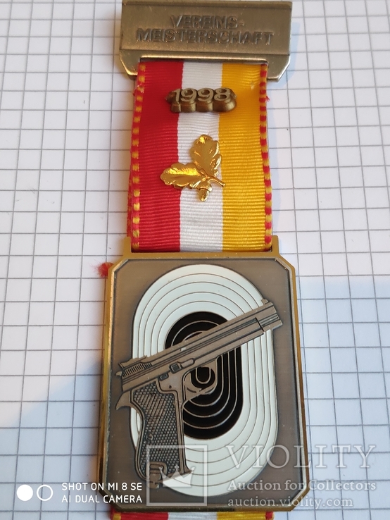 Медаль стрельба Швейцария Vereins-meisterschaft 1998