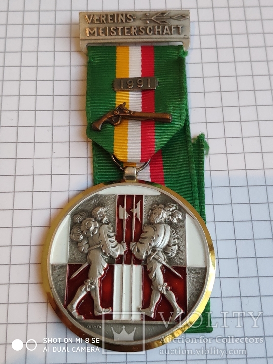 Медаль стрельба Швейцария Vereins-meisterschaft 1991