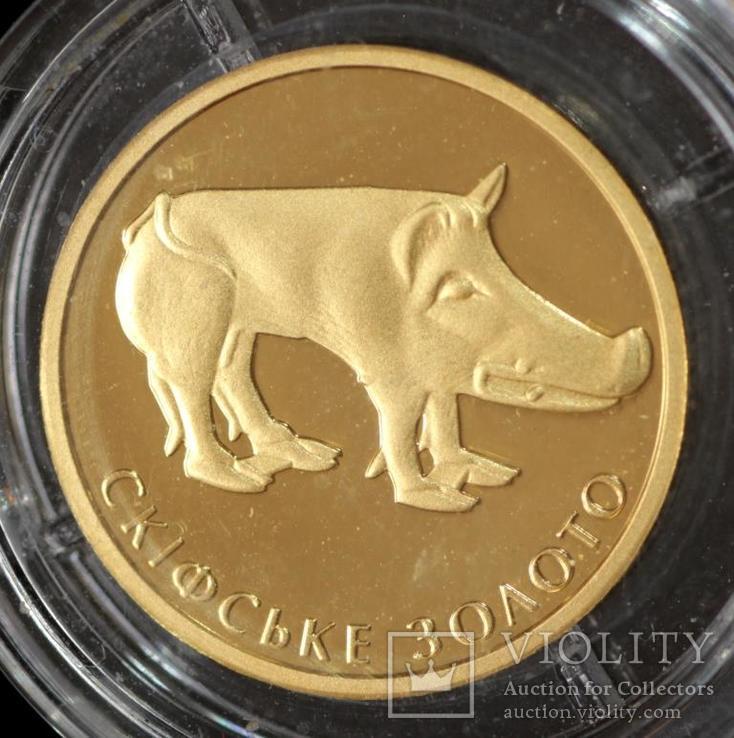 Золотая монета Украины 2 грн 2009 г. Скифское золото