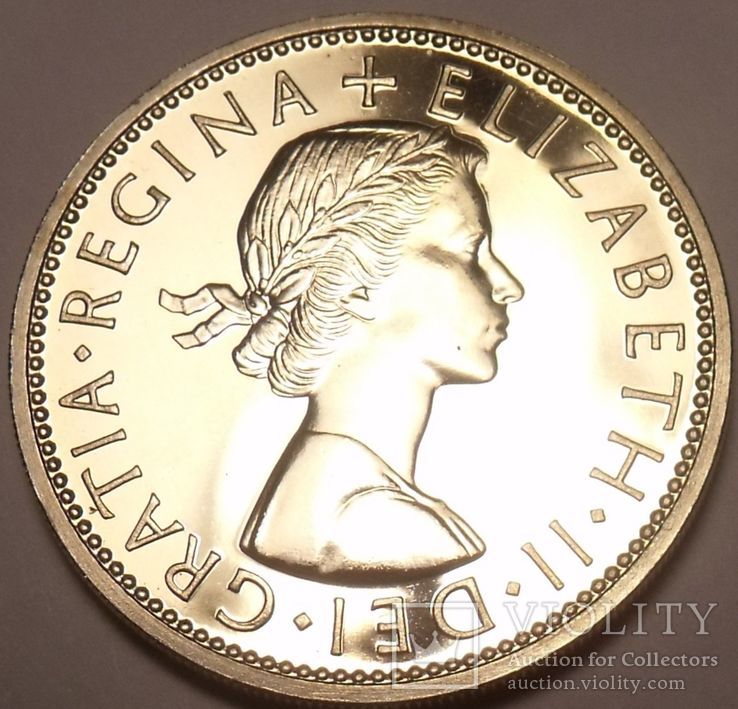 Великобритания UK 2 shillings - Florin / Флорин PROOF 1970 E-II (1-й портрет) из ролла, фото №4