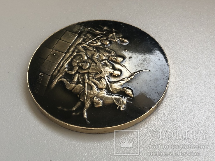 Медаль памятник Чапаеву г. Куйбышев, фото №4