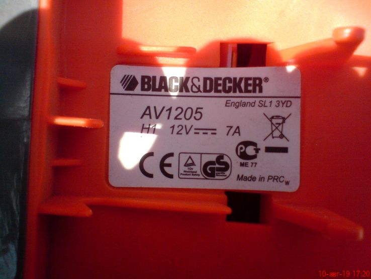 Пылесос автомобильный Black&amp;Decker AV1205, фото №5