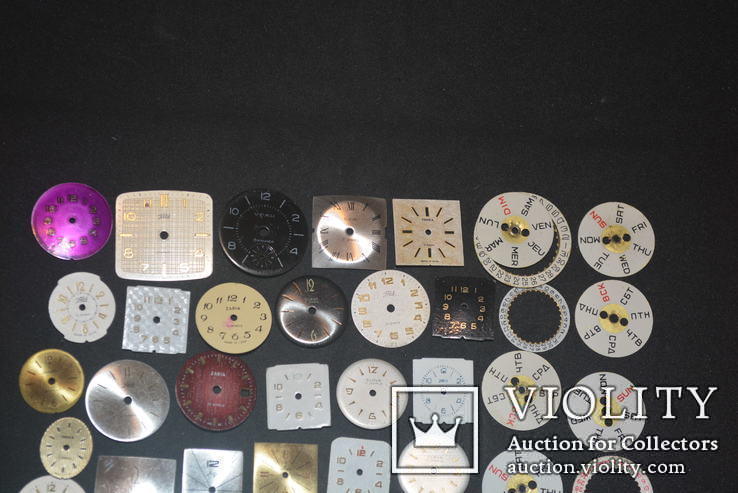 Циферблаты механических часов 37 штук разных, фото №4