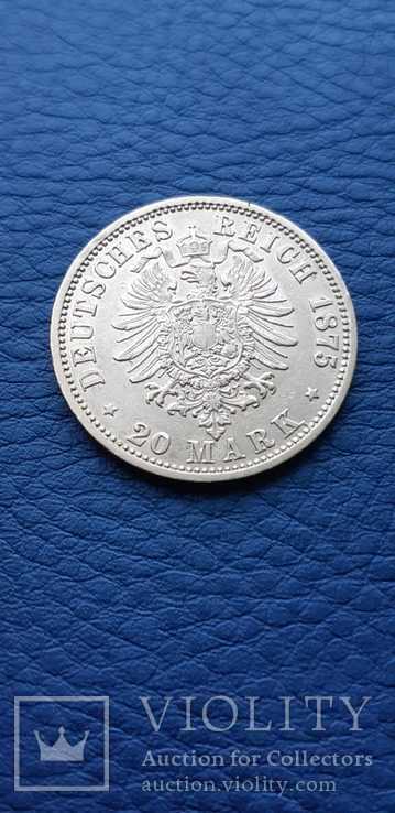 Золото 20 марок 1875 г. Пруссия, фото №11