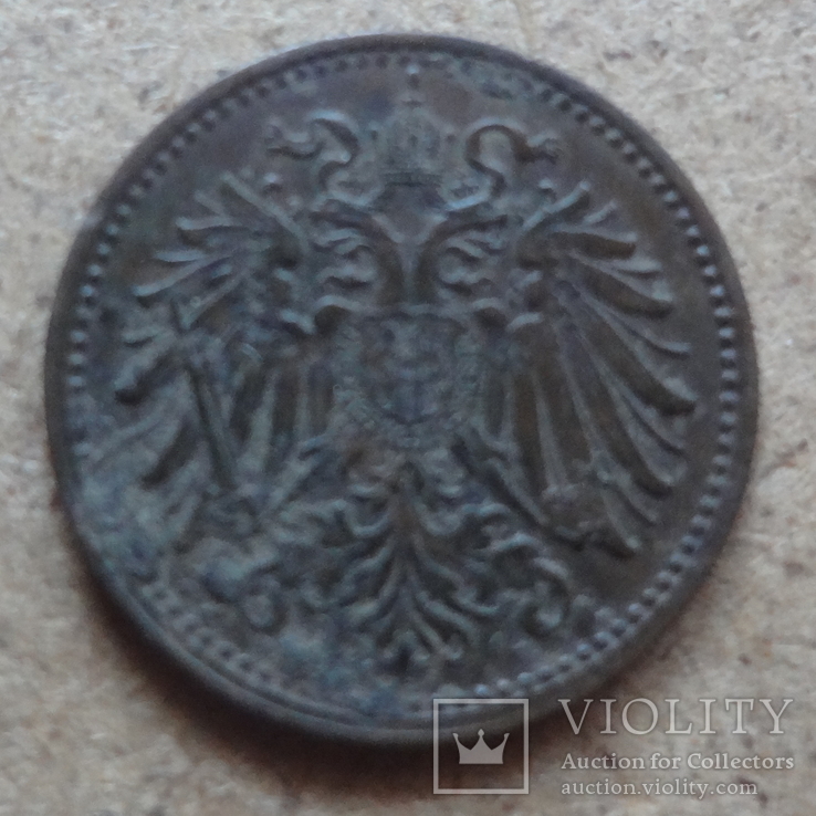 1 геллер 1895  Австро-Венгрия  (К.43.24)~, фото №3