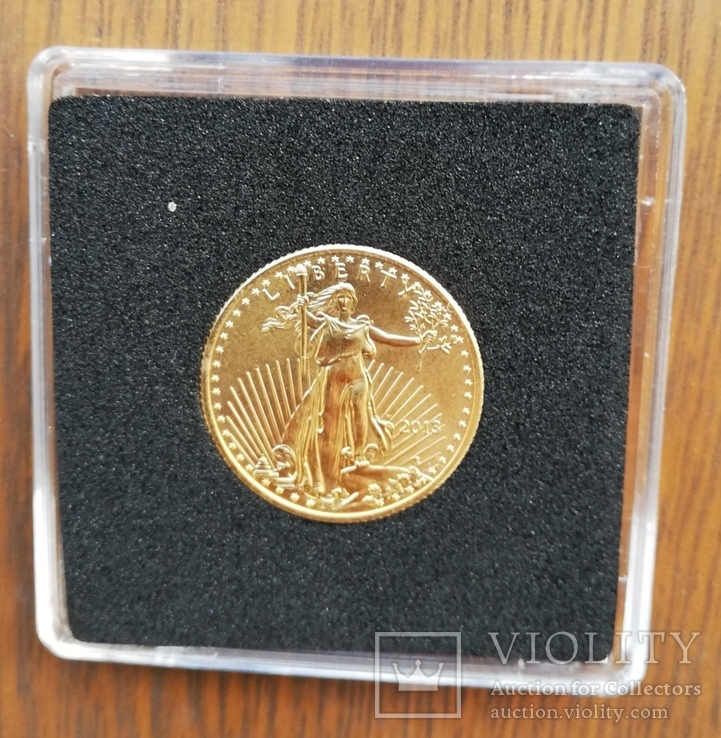 Золотая монета 10 долларов США. Золотой орел., фото №4