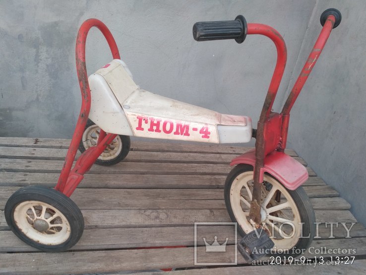 Велосипед детский Гном 4. Сделано в СССР., фото №9
