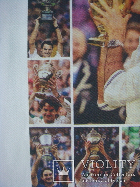 Салфетка теннис,резиновая наклейка с фото Роджер Федерер-один из лучших теннисистов, фото №7