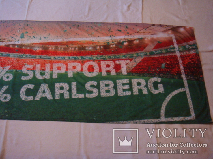 Флаг банер реклама,футбол-спонсор пиво CARLSBERG, фото №5