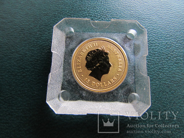 15 долларів 1999 року, Австралія, золото 999, 3,11 грам.