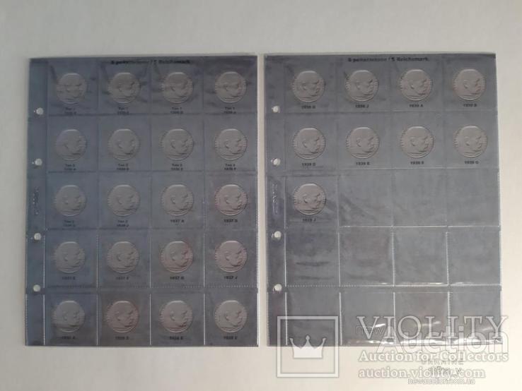Альбом для монет Германии (3-й Рейх) 1933-1945гг по монетным дворам, фото №8
