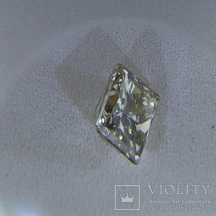 Коричневый бриллиант огранки принцесса 0.71ct, фото №5