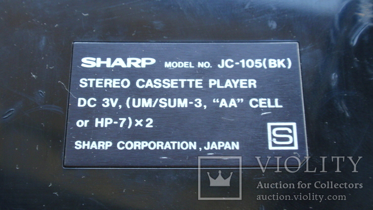 Кассетный плеер Sharp JC-105(BK) Japan, фото №7