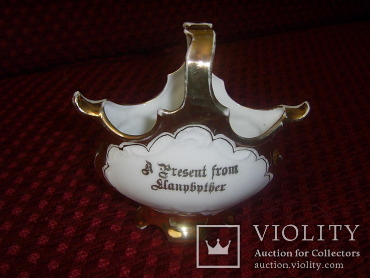 Декоративная вазочка с символом Золотой Розы Тюдоров Англия, фото №2