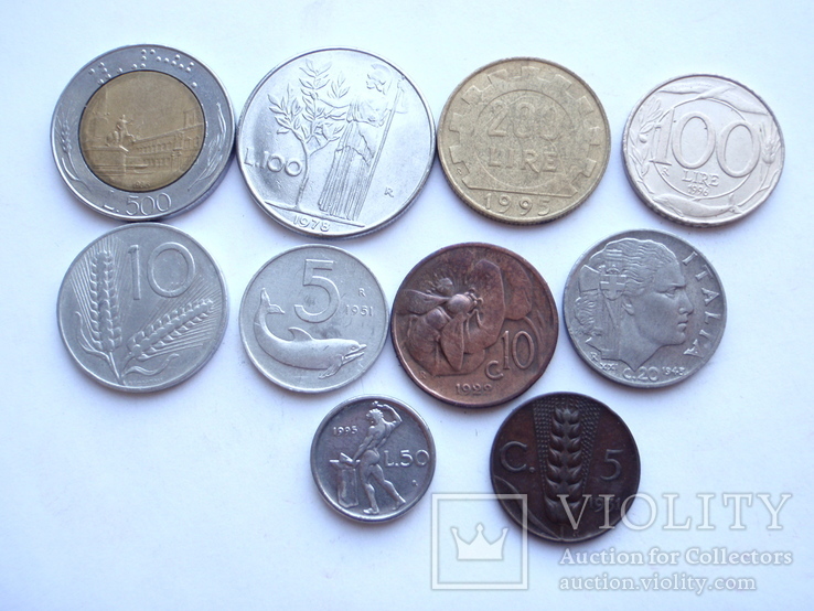 Италия 10 монет