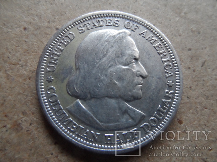 50 центов 1893  США  серебро  (К.50.4)~, фото №4