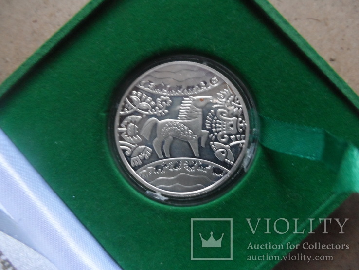 5 гривен 2014  год Лошади  серебро ~, фото №7