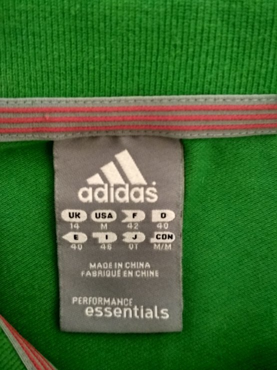 Тенниска. Поло ADIDAS оригинал коттон р-р М, фото №7