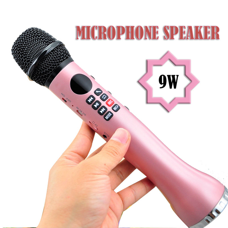 Высококачественный беспроводной караоке микрофон L-598, 9Вт, с диктофоном, фото №7