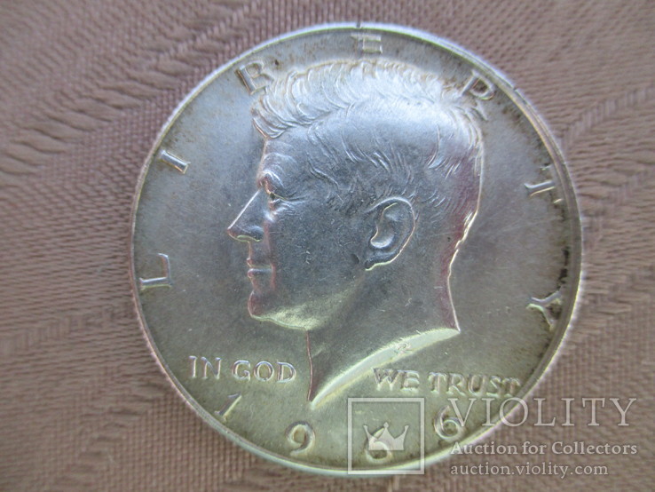 1/2 долларa 1966г.