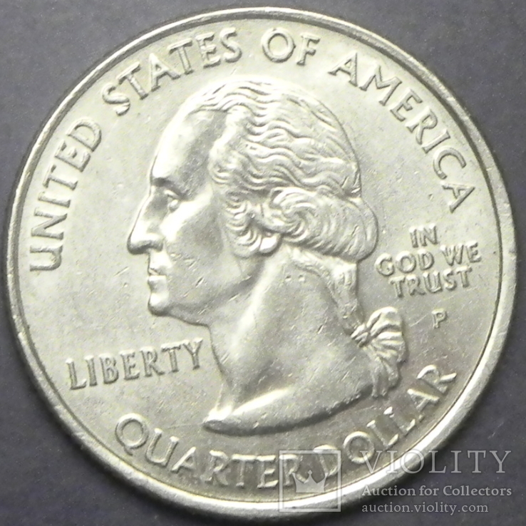 25 центів США 2007 P Вашингтон, фото №3