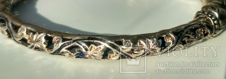 Старый серебряный браслет, фото №7