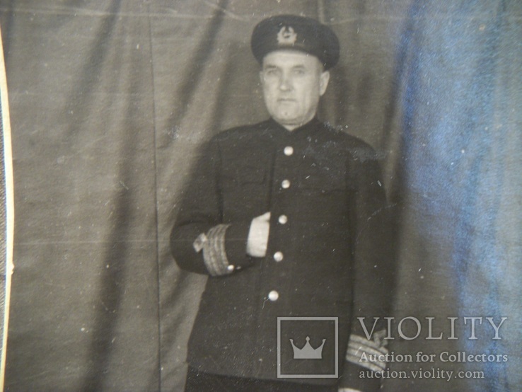 Старое фото, моряк, капитан в форме, до 1941 года, флот, фото №3