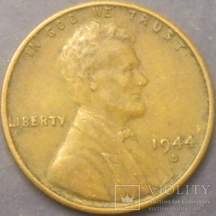 1 цент США 1944 D, фото №3