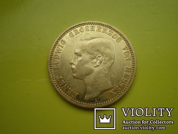 Гессен 20 марок 1901 г. Германия, фото №2
