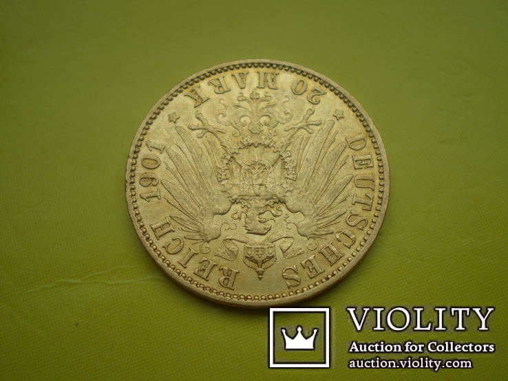 Гессен 20 марок 1901 г. Германия, фото №6
