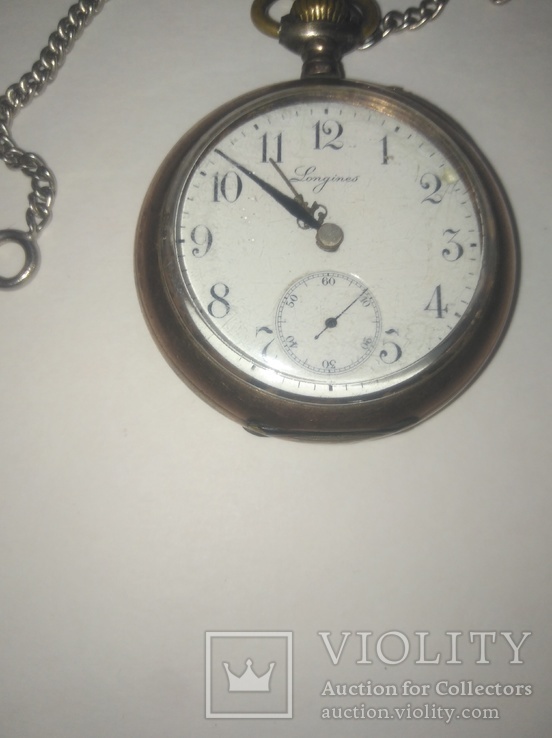 Швейцарские карманные часы Longines, фото №6