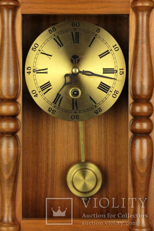 Компактные настенные маятниковые часы. Германия. (0368), фото №3