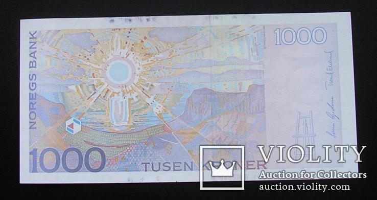 Норвегия 1000 крон 2004 Norway UNC Edvard Munch, фото №3