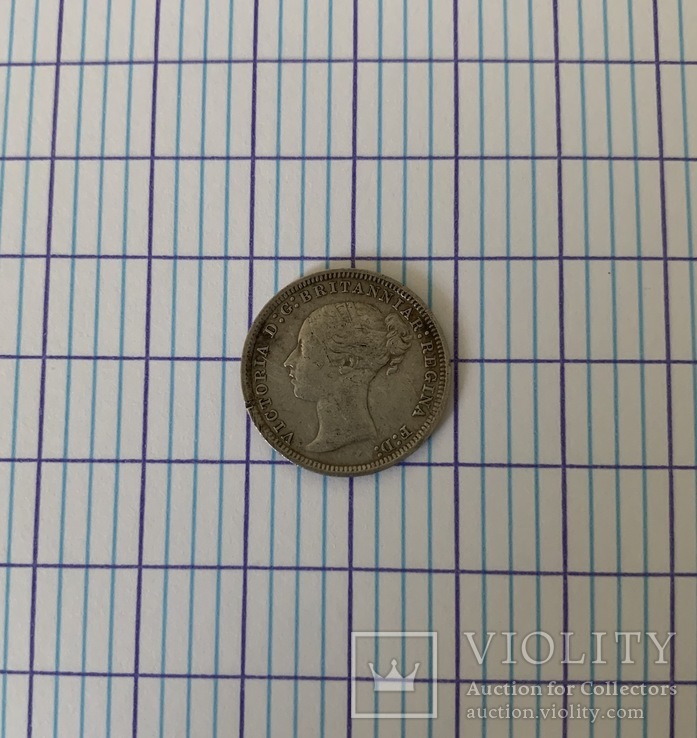 3 Pence 1867, фото №2