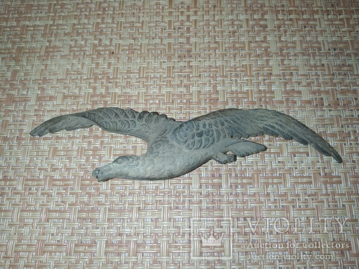 Кокарда или нашивка альбатрос бронза клейма, фото №2