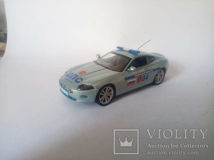 Jaguar XK Coupe "ДПС России"1:43.Ручная работа.Конверсия., фото №3