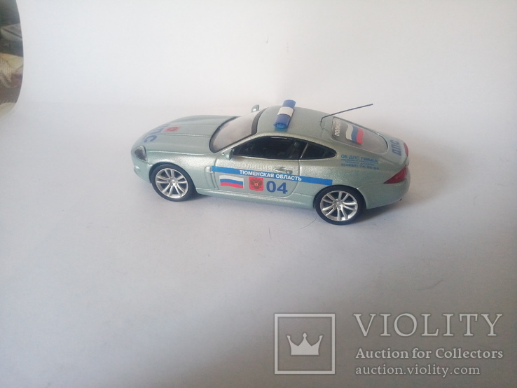 Jaguar XK Coupe "ДПС России"1:43.Ручная работа.Конверсия., фото №2