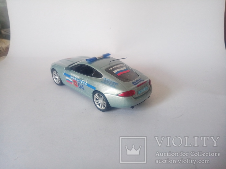 Jaguar XK Coupe "ДПС России"1:43.Ручная работа.Конверсия., фото №5