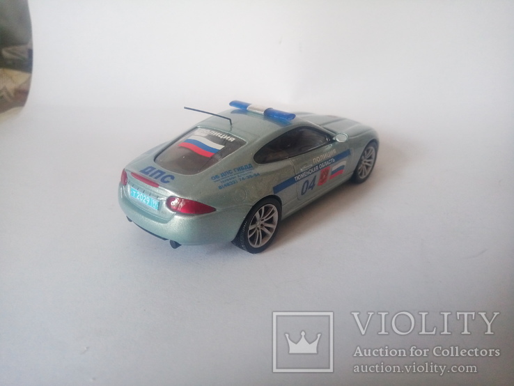 Jaguar XK Coupe "ДПС России"1:43.Ручная работа.Конверсия., фото №7