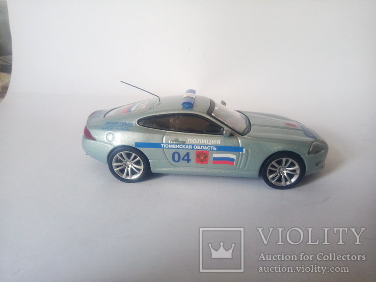 Jaguar XK Coupe "ДПС России"1:43.Ручная работа.Конверсия., фото №8