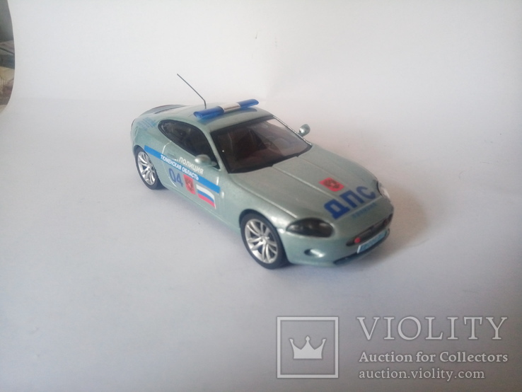 Jaguar XK Coupe "ДПС России"1:43.Ручная работа.Конверсия., фото №9