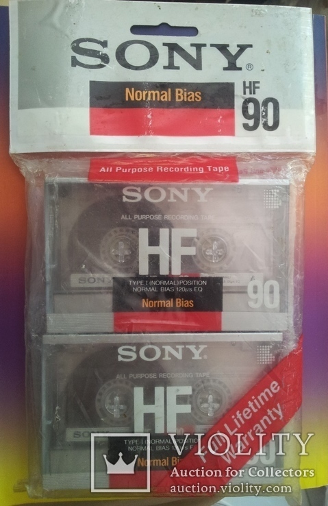 2 винтажные аудиокассеты SONY HF-90. Япония, фото №2
