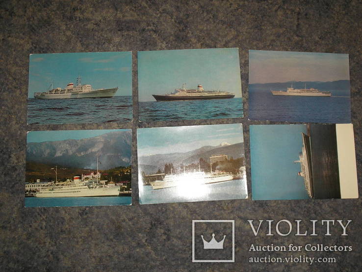 Корабли.6 открыток