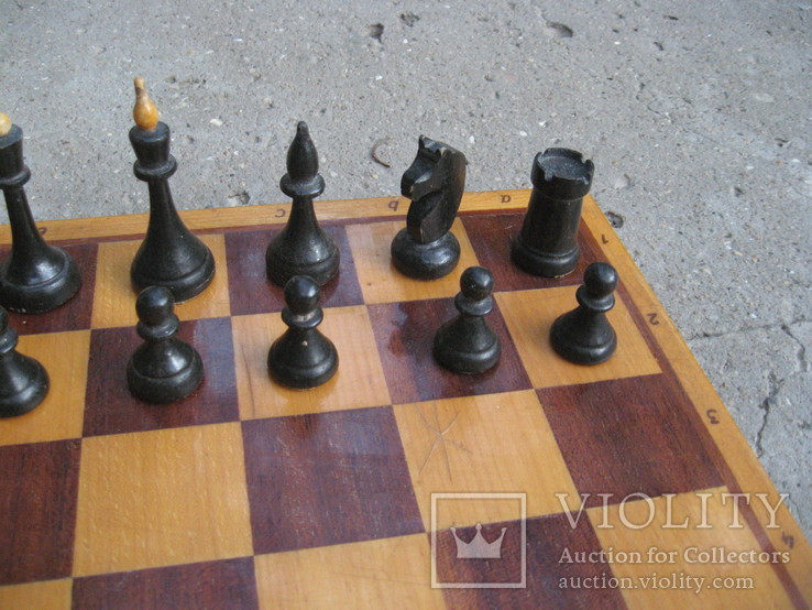 Деревяные шахматы ссср.доска 50 на 50 см., фото №8
