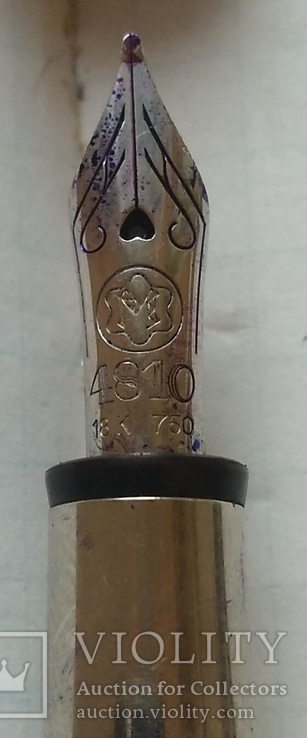 Коллекционная номерная ручка МОНБЛАН с пером 750 пробы., фото №13